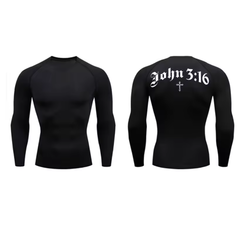 John 3:16 Compression Long Sleeved