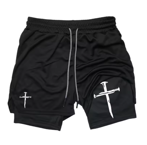 Oversized Nail Cross Shorts