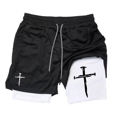 Oversized Nail Cross Shorts