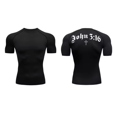 John 3:16 Compression Short Sleeved