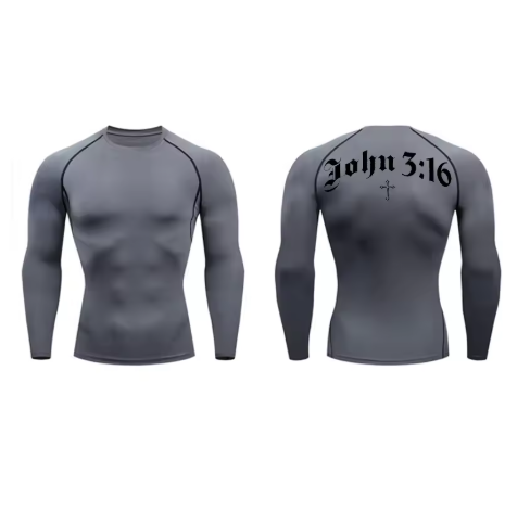 John 3:16 Compression Long Sleeved