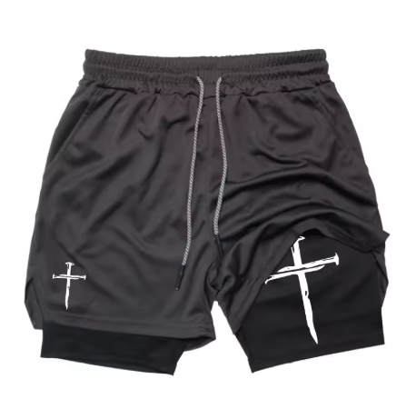 Oversized Nail Cross Shorts