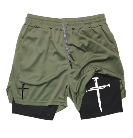 Oversized Nail Cross Shorts