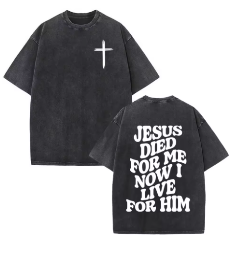 Oversized Jesus Died Shirt