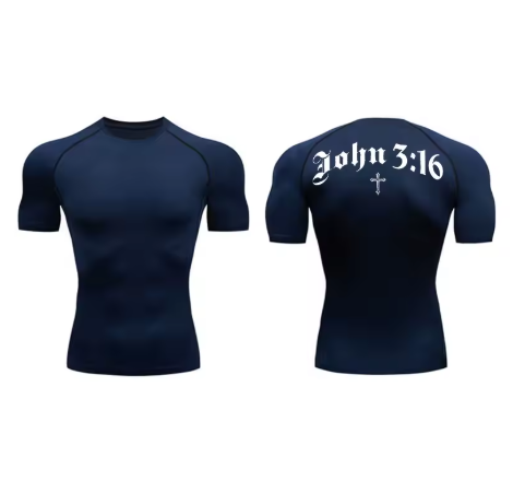 John 3:16 Compression Short Sleeved