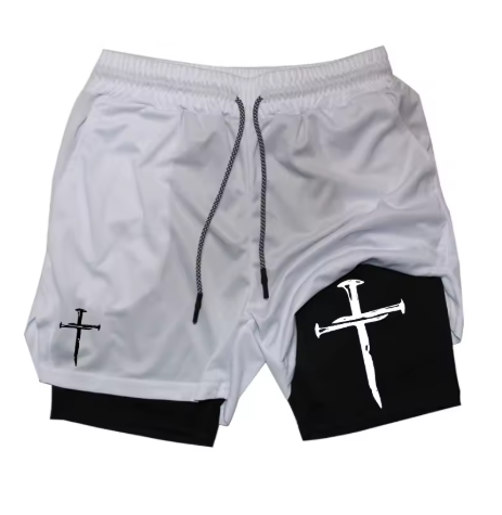 Oversized Nail Cross Shorts