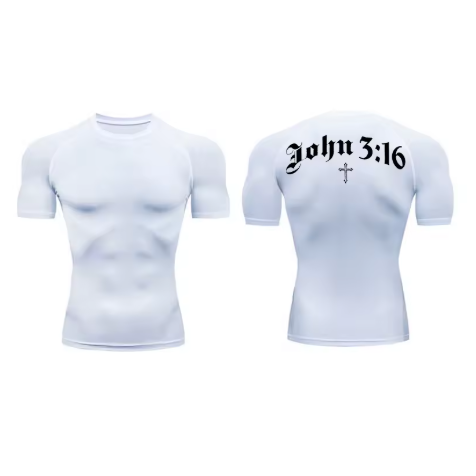 John 3:16 Compression Short Sleeved
